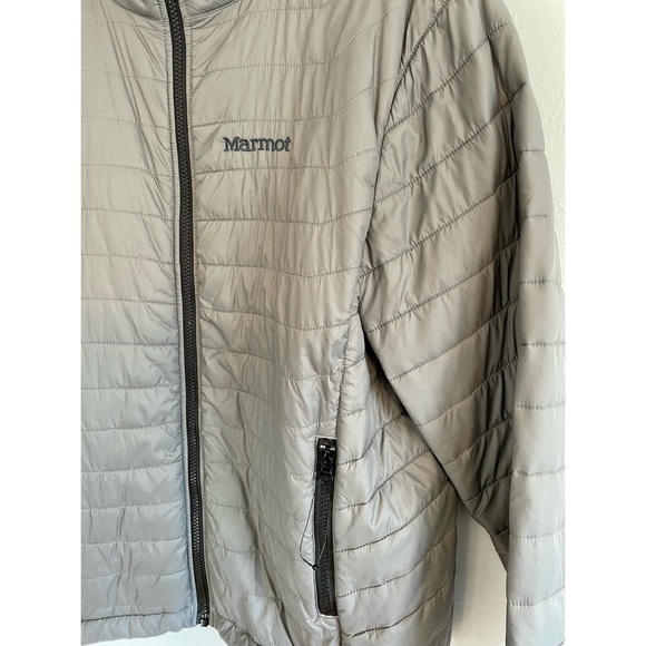 MARMOT gray puffer jacket - Picture 4 of 10